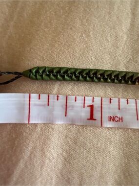 Handwoven Multicolor Green Red Yellow Leather Cord Bracelet Handmade from Mexico